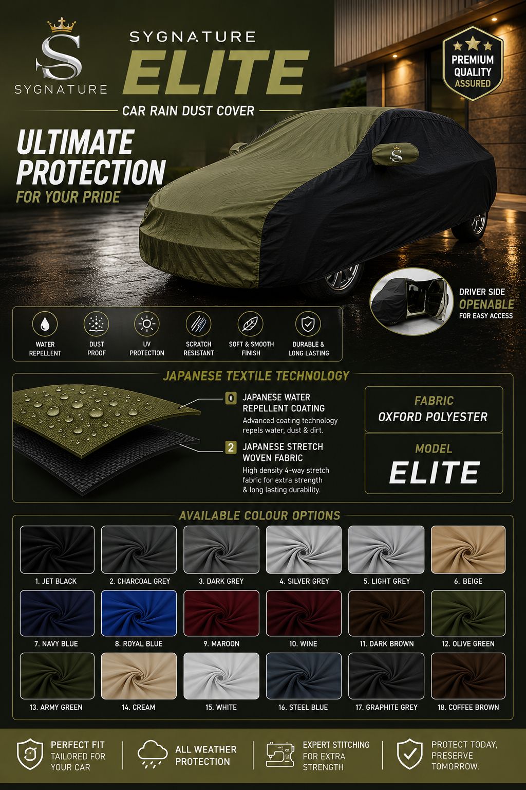 Sygnature Elite Premium Car Cover